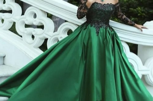 emerald green dress