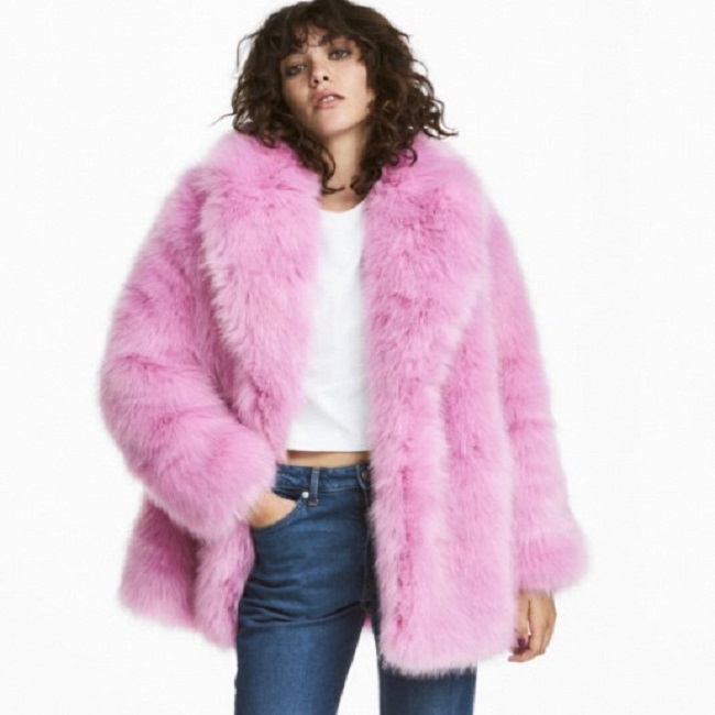 pink winter coat