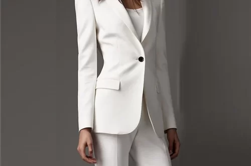 white formal dress suit for women