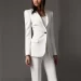 white formal dress suit for women