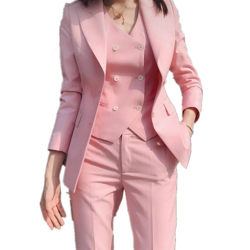 Women's pink suit