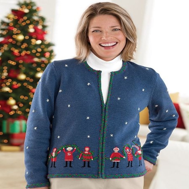 Women's holiday cardigans