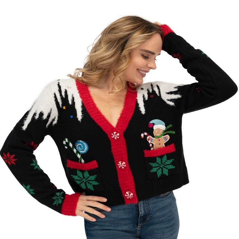 Women's holiday cardigans