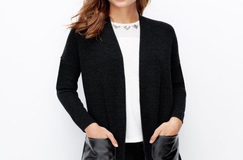 Versatile black cardigan