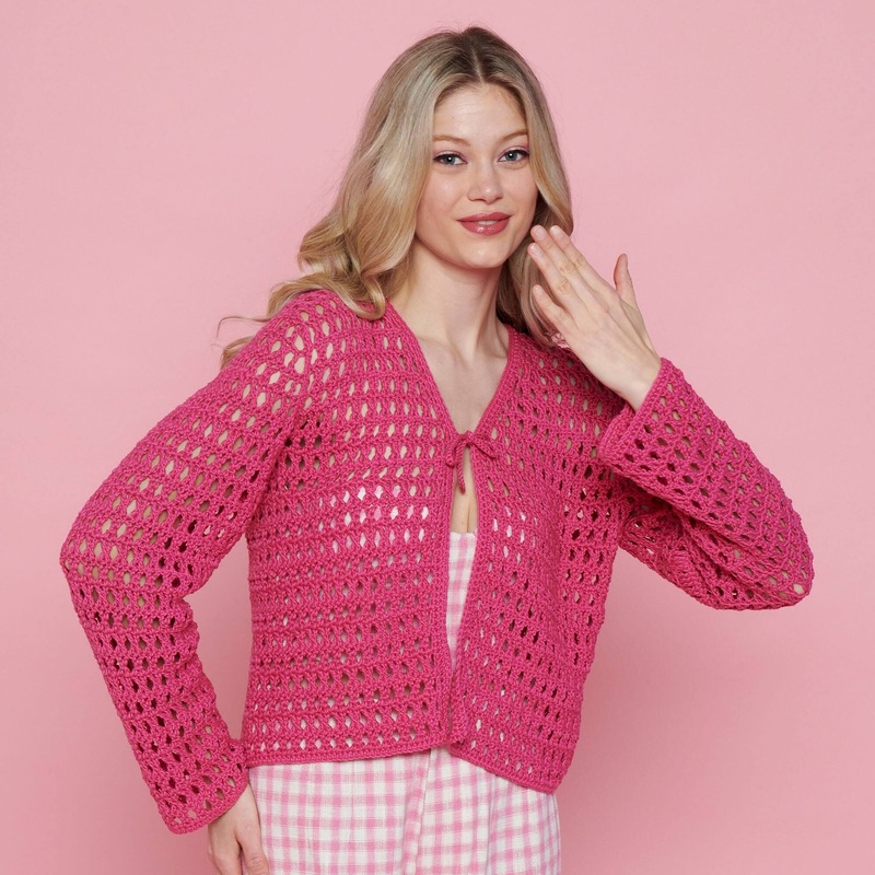 Lightweight crochet cardigan