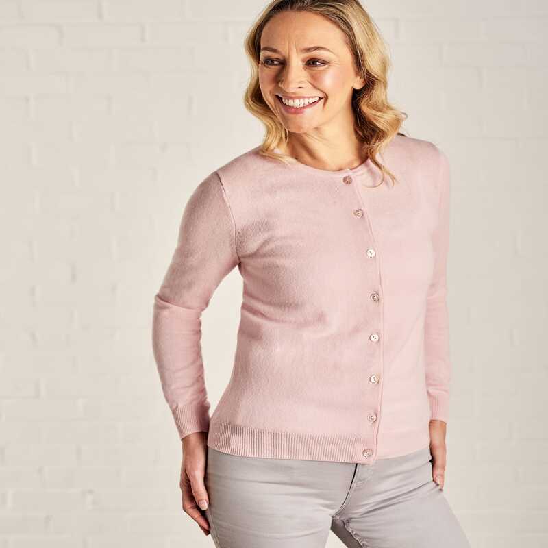 Pink cardigan