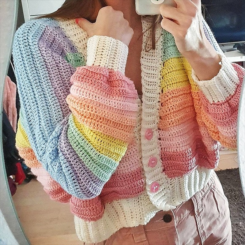 Lightweight crochet cardigan