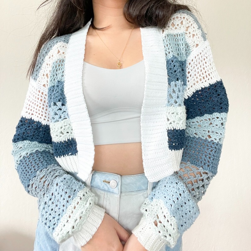 Lightweight crochet cardigan